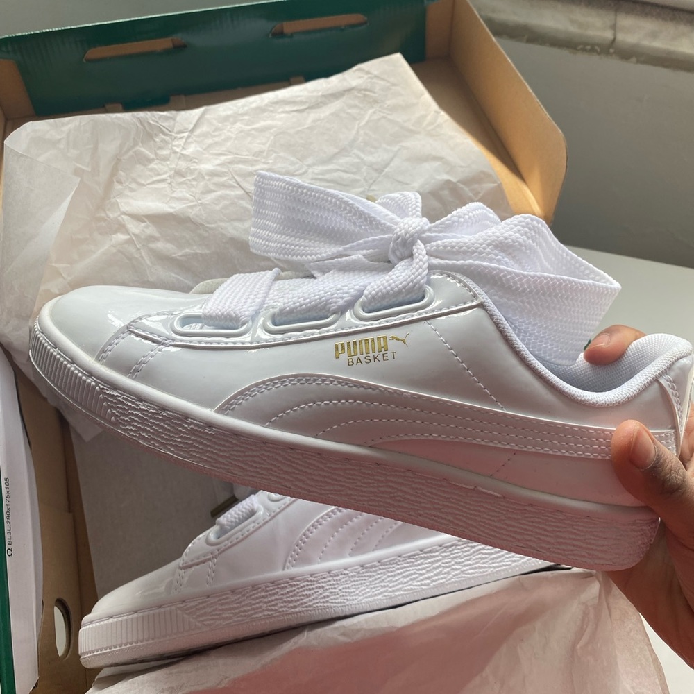Puma Basket Heart White Sneakers